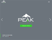 Tablet Screenshot of peak-energy.com